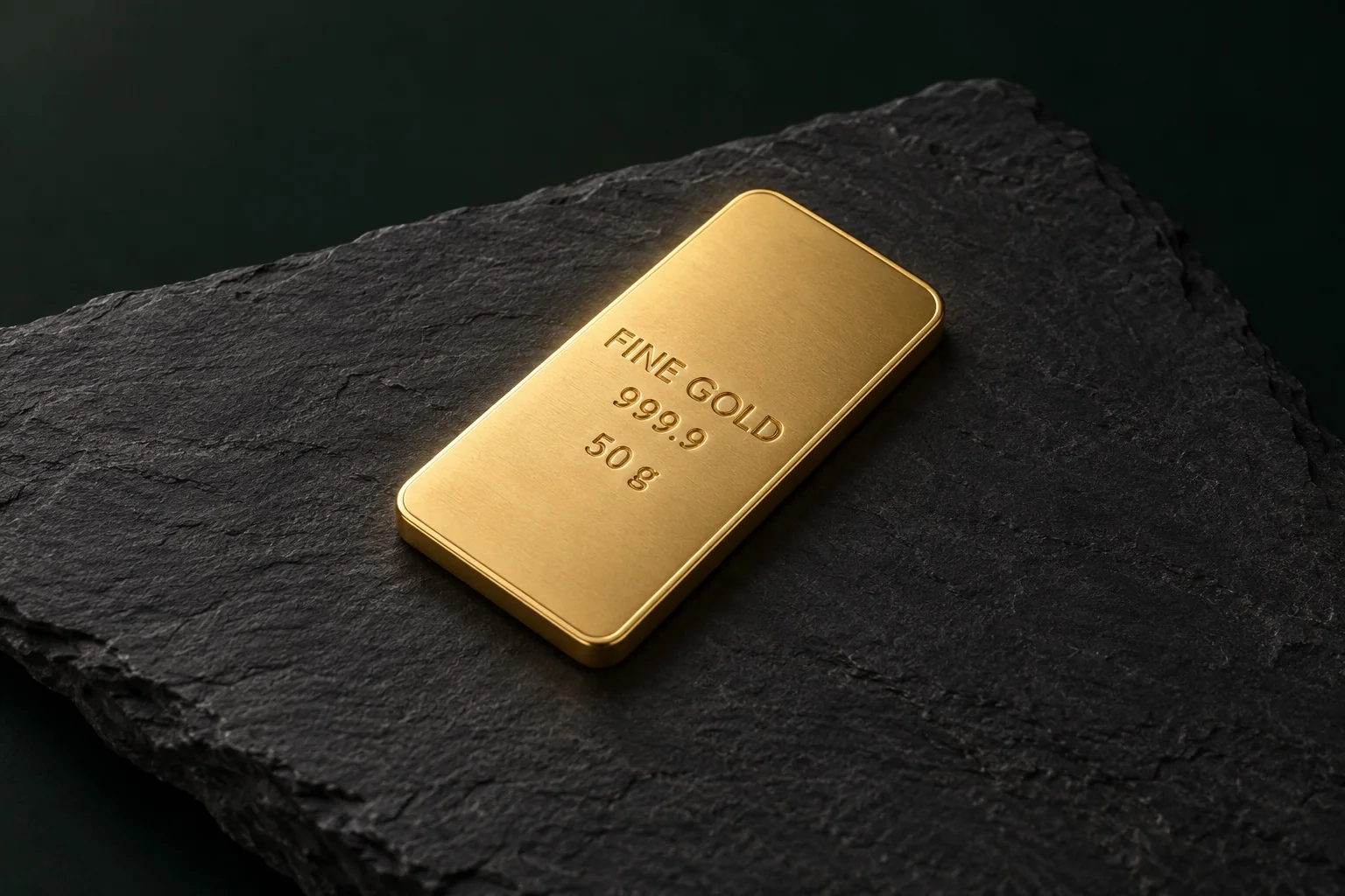 Gold bar 50 g — illustration