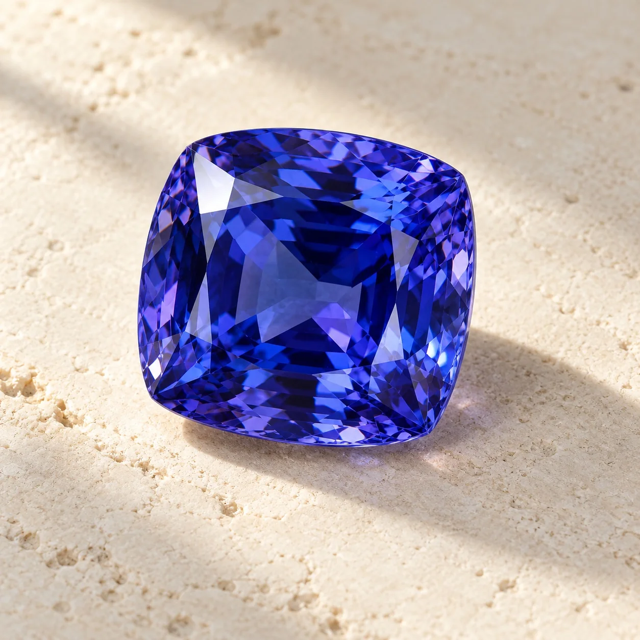 Blue-violet tanzanite — illustrative image